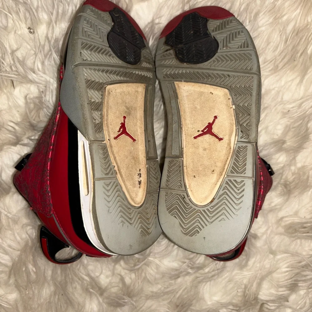 Jordan Red and Black High-Top Sneakers